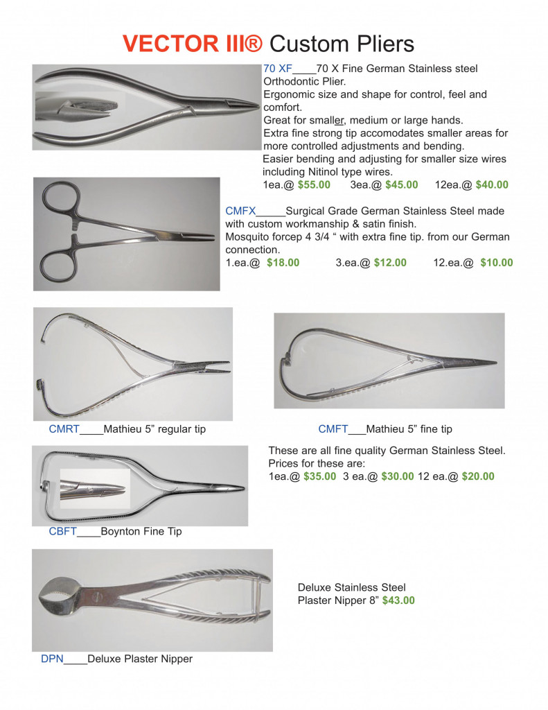 Orthodontic Instruments and Pliers PREcise ORTHODONTICS